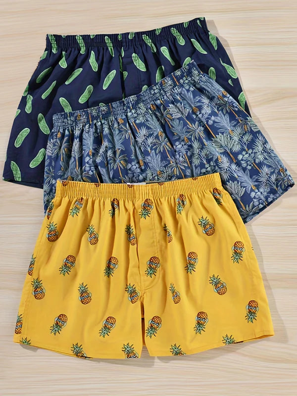 3-pack Men's Boxers in 100% Cotton