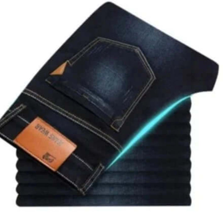 Herrenjeans mit geradem Bein – strapazierfähiger Denim