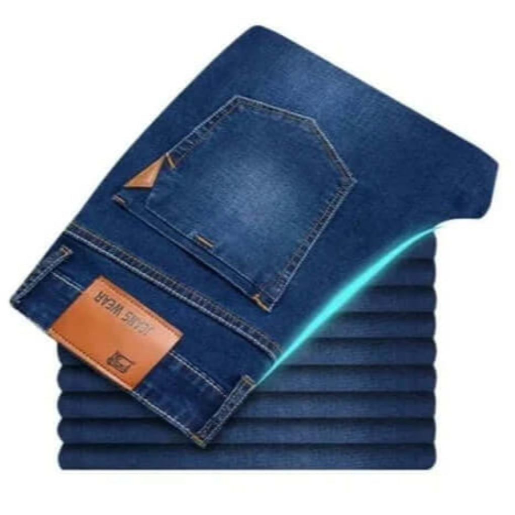 Herrenjeans mit geradem Bein – strapazierfähiger Denim
