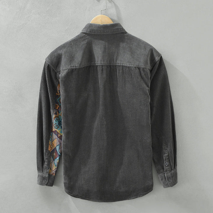 Herre vintage langermet skjorte – Klassisk stil med tidløs appell