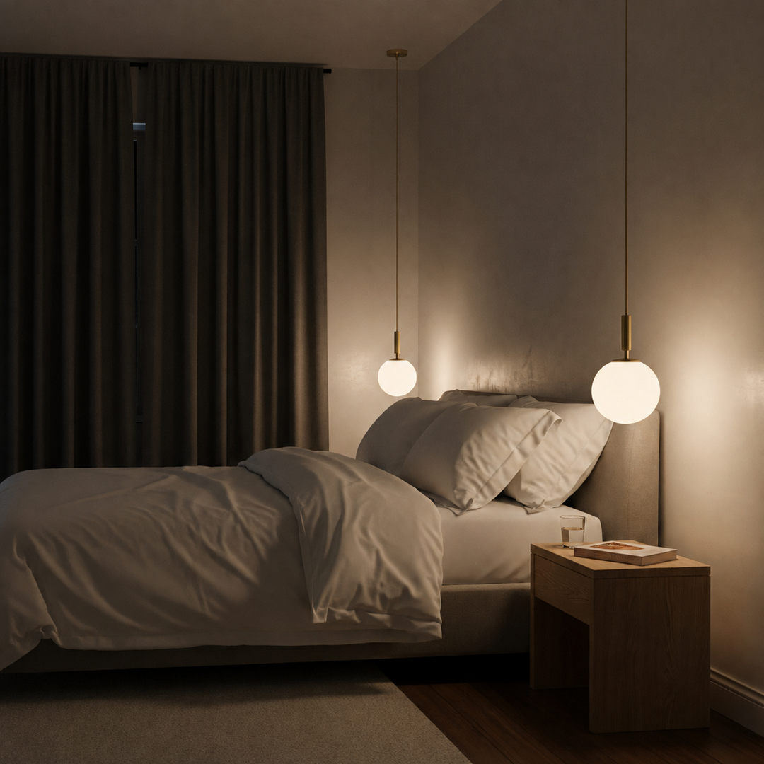 Skandinavisk gyllen taklampe