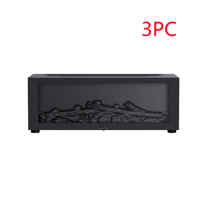 3D flammediffuser med fjernkontroll og 7 farger, 150 ml