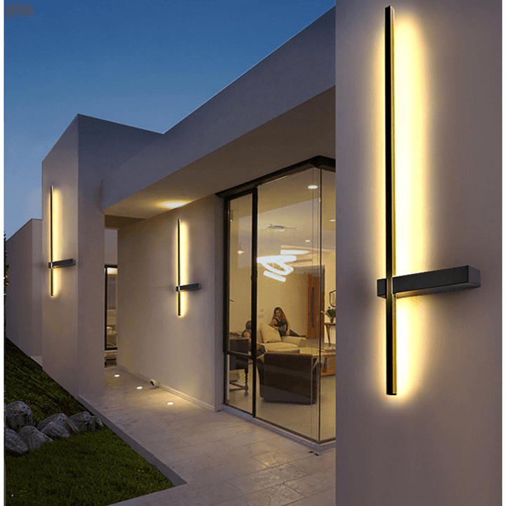 Moderne LED-utendørs vegglampe