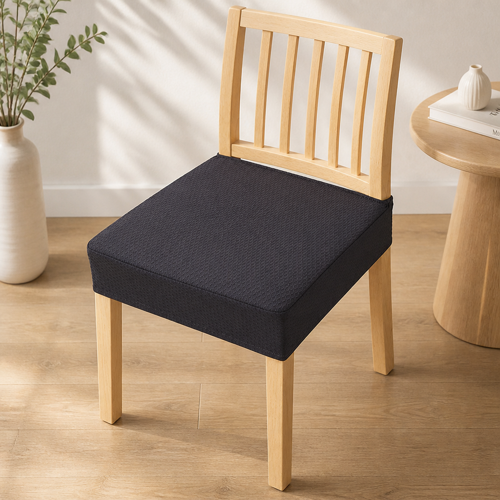 Vanntette elastiske vevde stolovertrekk, sklisikker jacquard-polyester