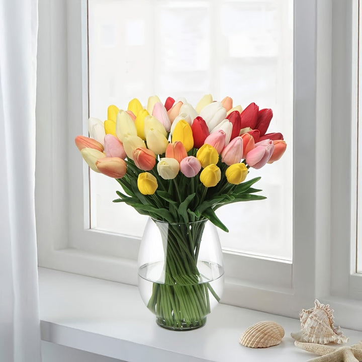 Kunstige tulipaner, sett med 10