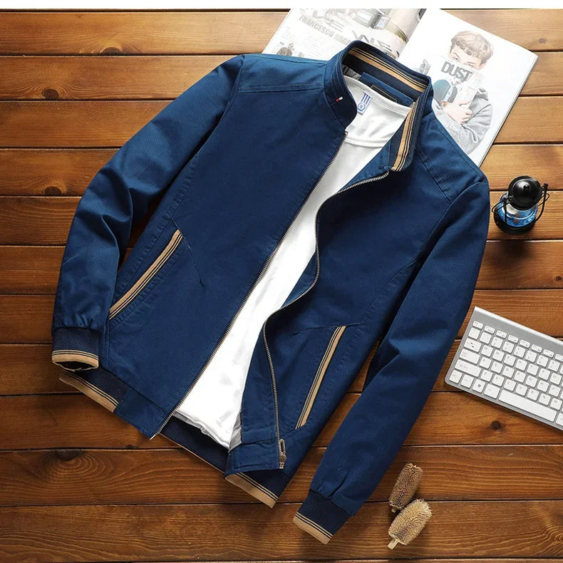 Stylish cotton bomber jacket for men