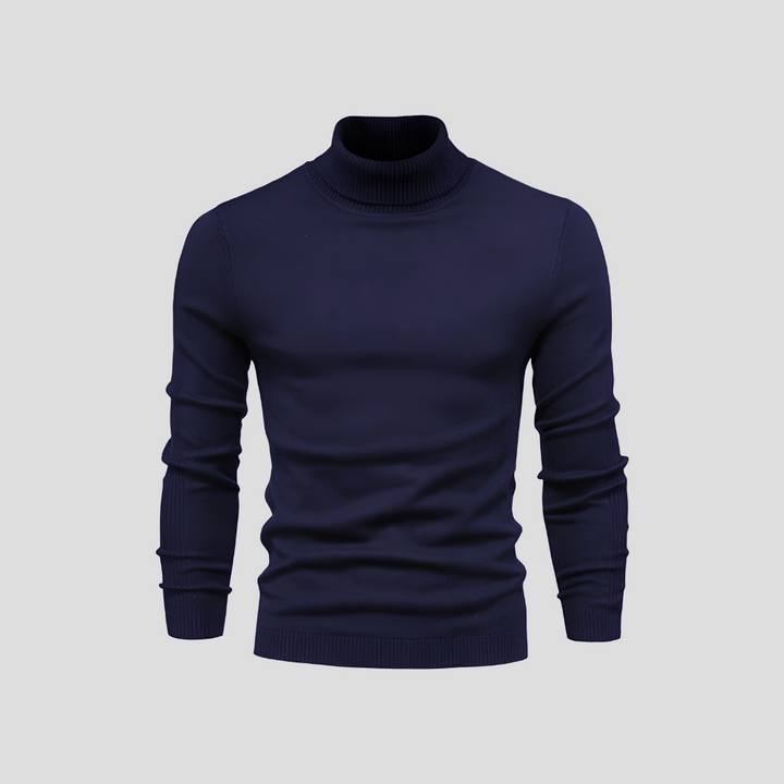 Men's sweater with turtleneck