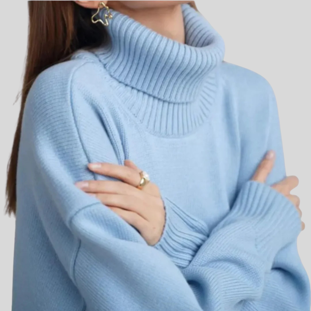 Modern high-neck sweater for women – Upgraded layer for cold weather