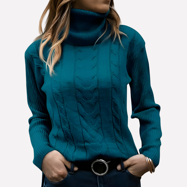 Kvinners Turtleneck Pullover – Avslappet Hverdag Stil