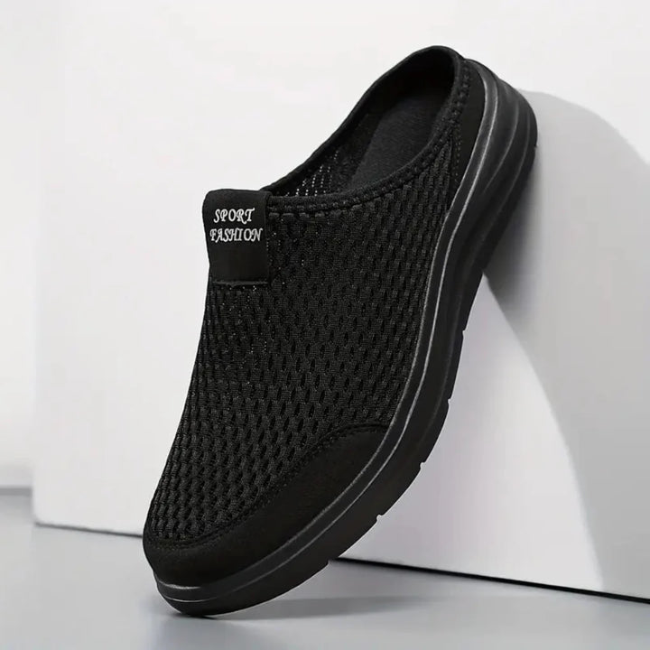 Orthopedic men's sandals with on-and-off function