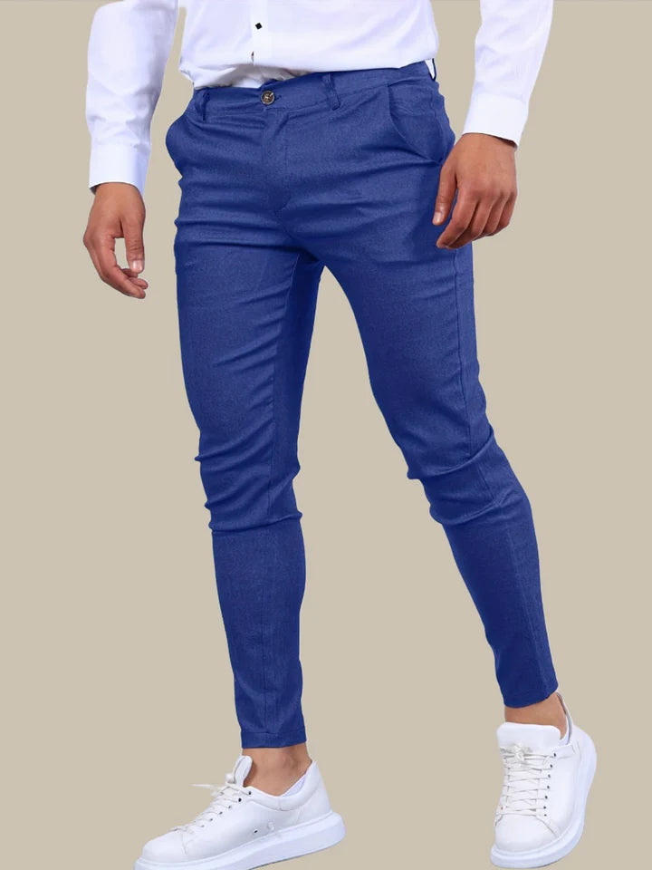 Strekkbare skinny bukser for menn