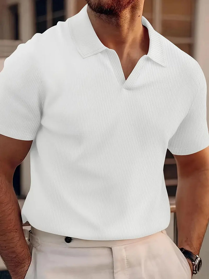 Freizeit-Poloshirt mit kurzen Ärmeln für Herren