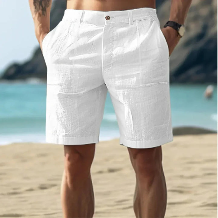 Casual men's shorts in linen
