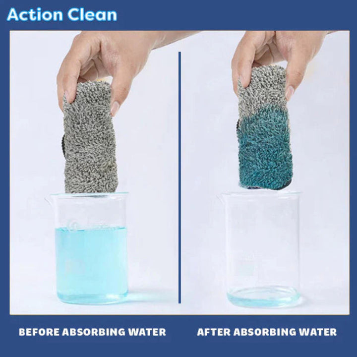 Triangular flat mop for effective daily cleaning