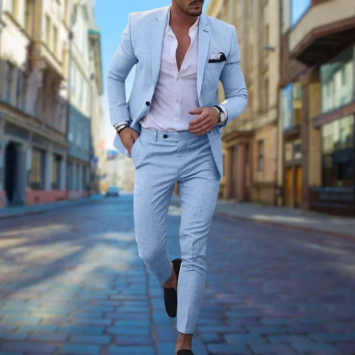 Slim Fit Men's Suit in Linen