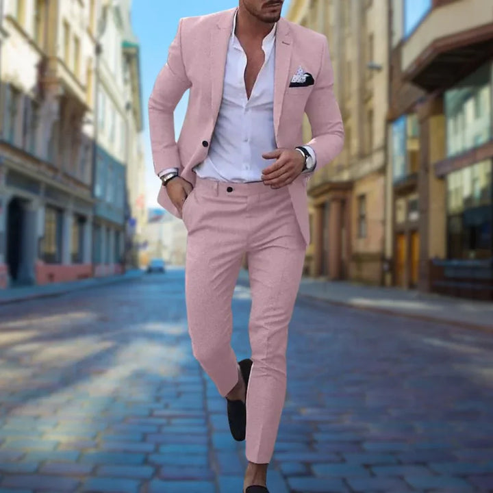 Slim Fit Men's Suit in Linen