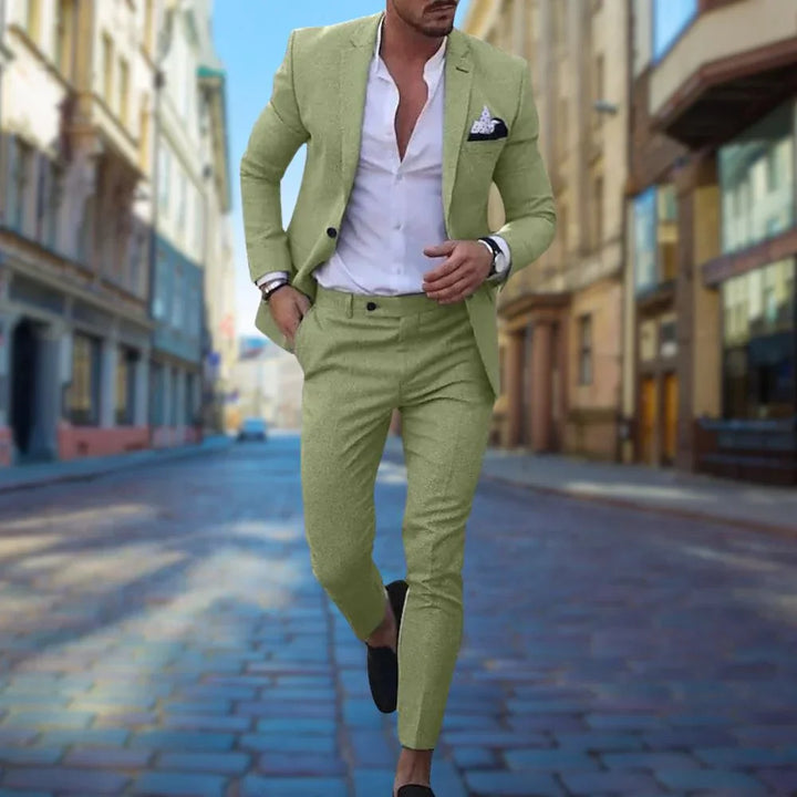 Slim Fit Men's Suit in Linen