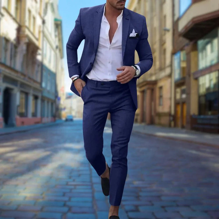 Slim Fit Men's Suit in Linen