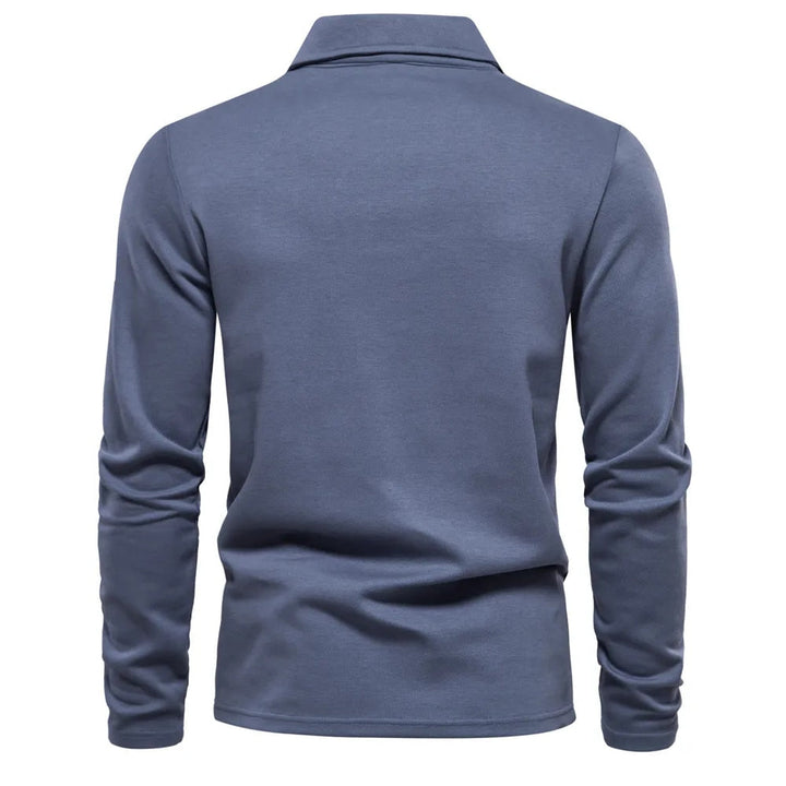 Stylish men's polo shirts with long sleeves