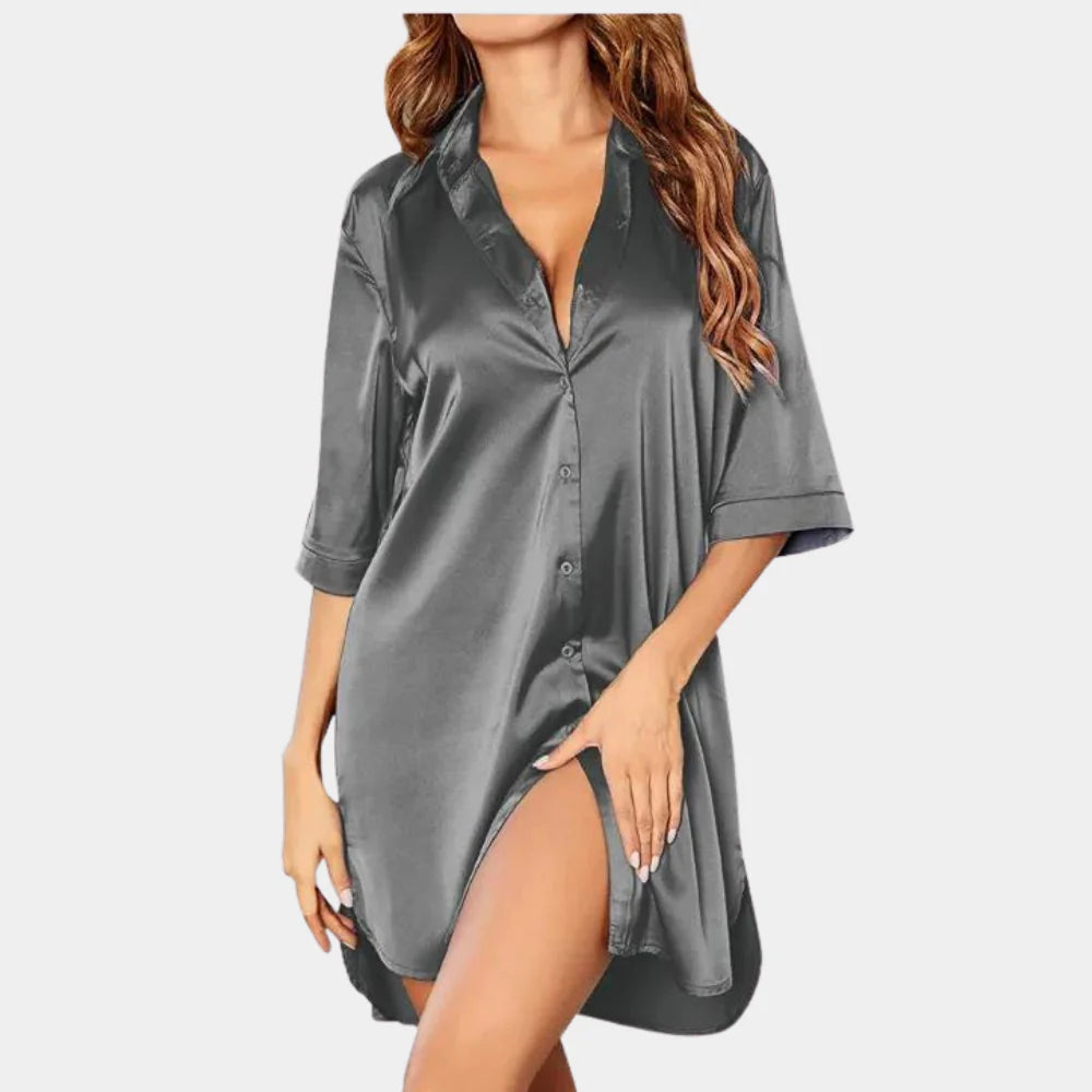 Luksus Satin Nattkjole for Kvinner