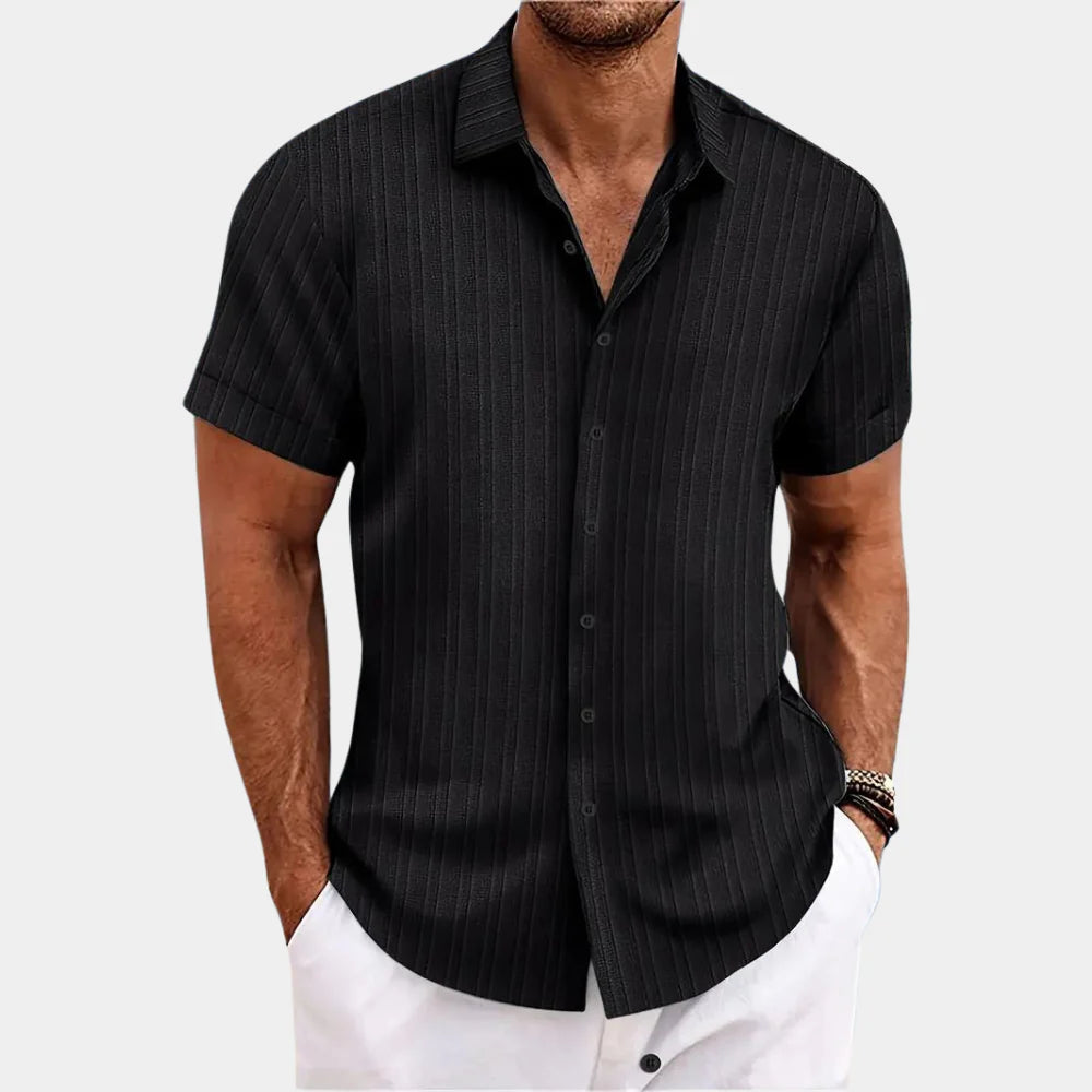 Men's shirt in linen blend