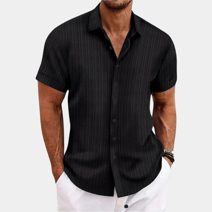 Men's shirt in linen blend