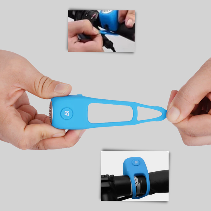 Sykkelhorn Kompakt silikonhorn med klar lyd