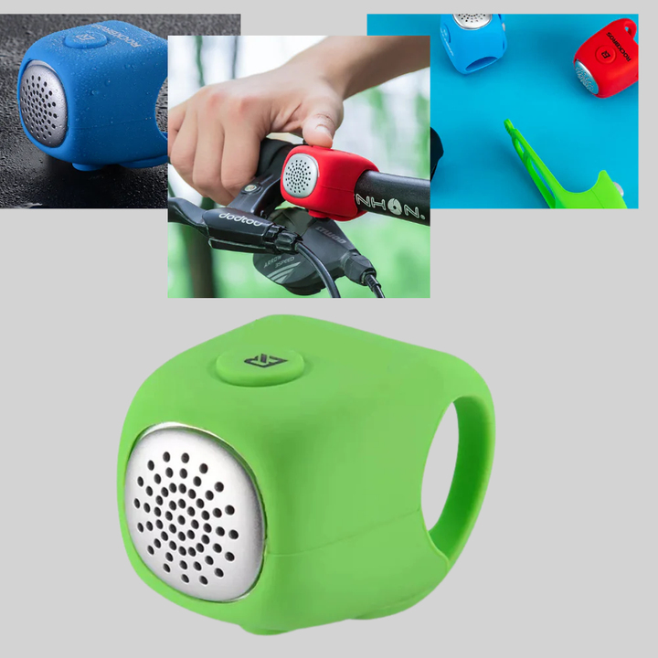 Sykkelhorn Kompakt silikonhorn med klar lyd