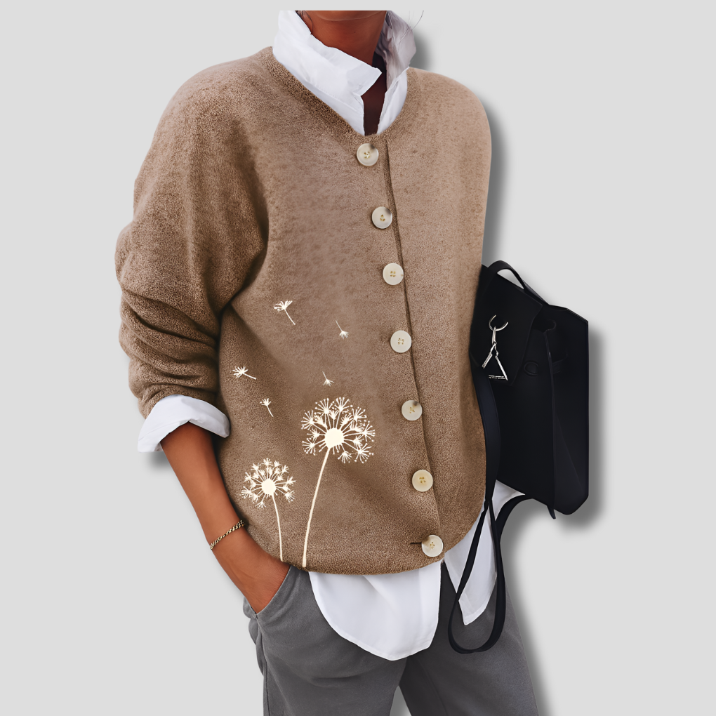Cozy winter knit cardigan for women