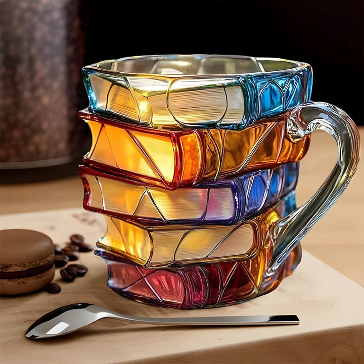 Kopp | 3D-design i bokform | Håndlaget & fargerik | Til kaffe & te | BookLume