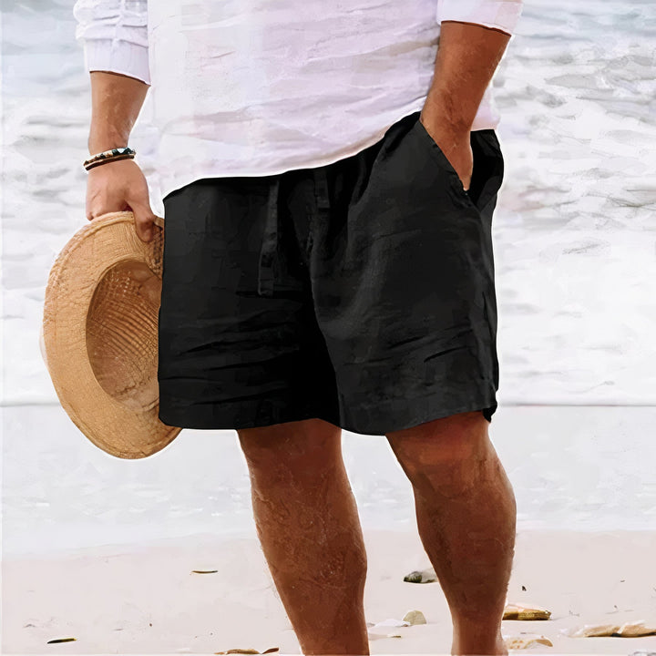 Pustende Lin Shorts for Menn