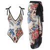 Vintage swimsuit with ruffles