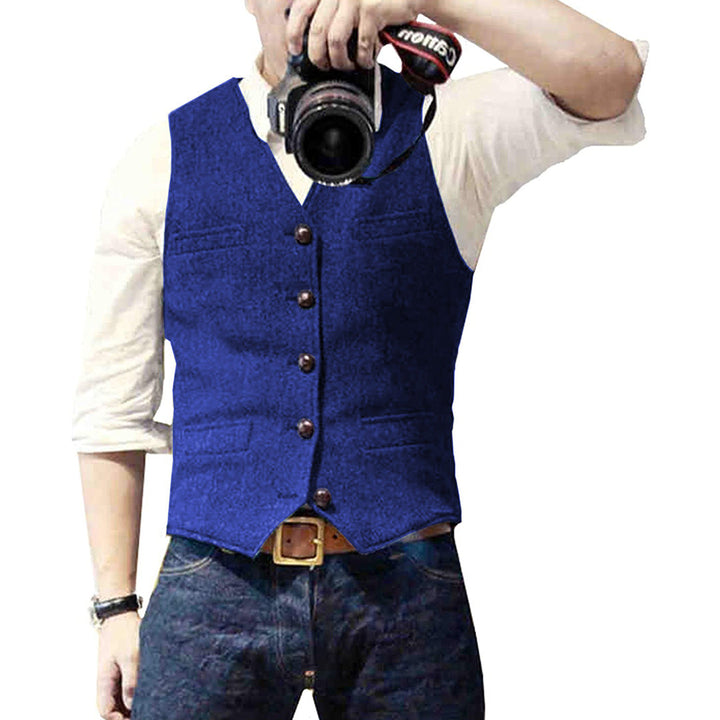 The Men's Vest in Denim