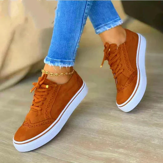 Orthopedic lace-up sneakers for women