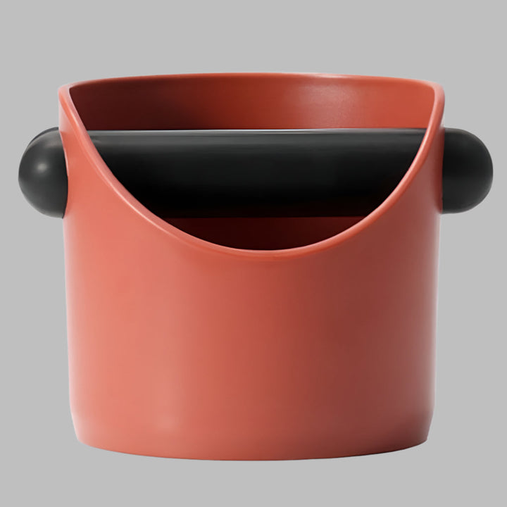Non-slip container for coffee grounds