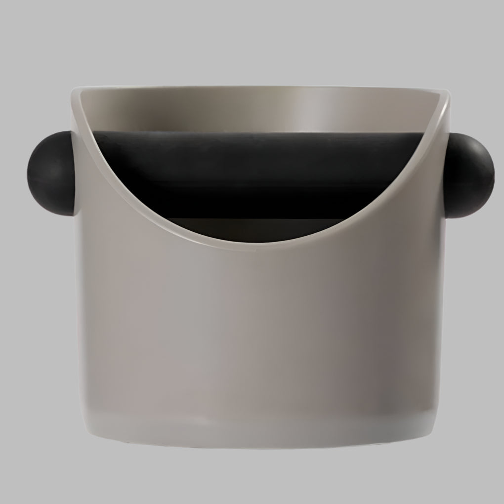 Non-slip container for coffee grounds