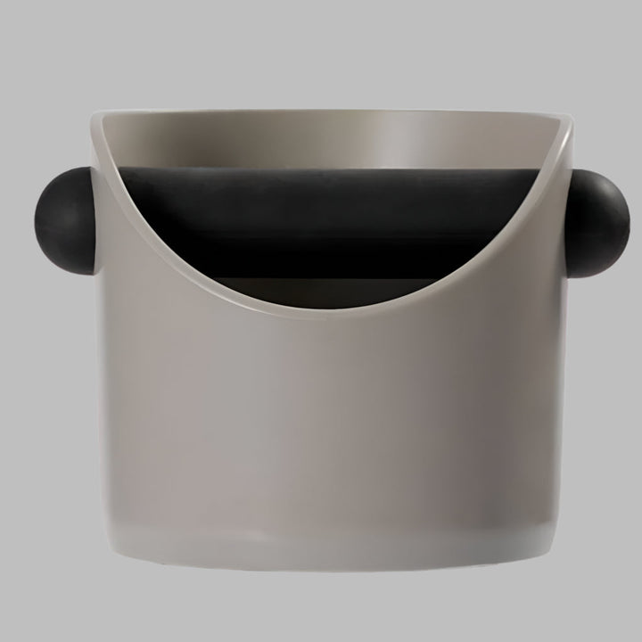 Non-slip container for coffee grounds