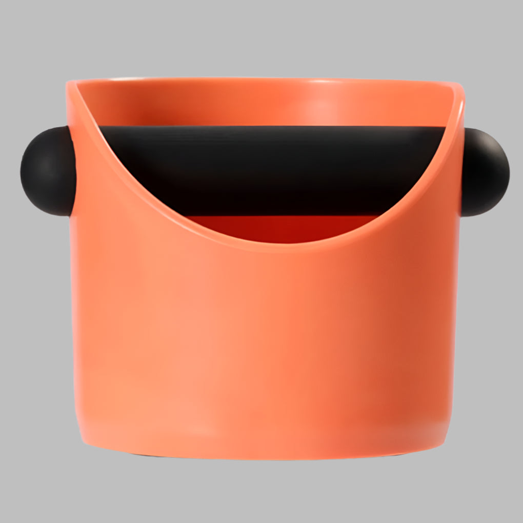 Non-slip container for coffee grounds