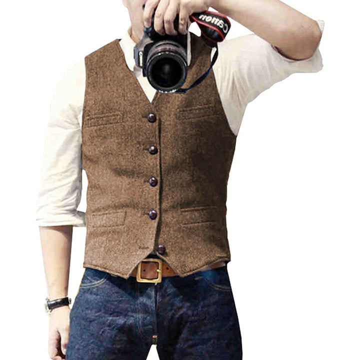 The Men's Vest in Denim