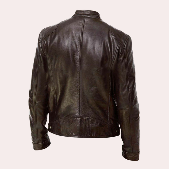 Light and sleek summer jacket in leather