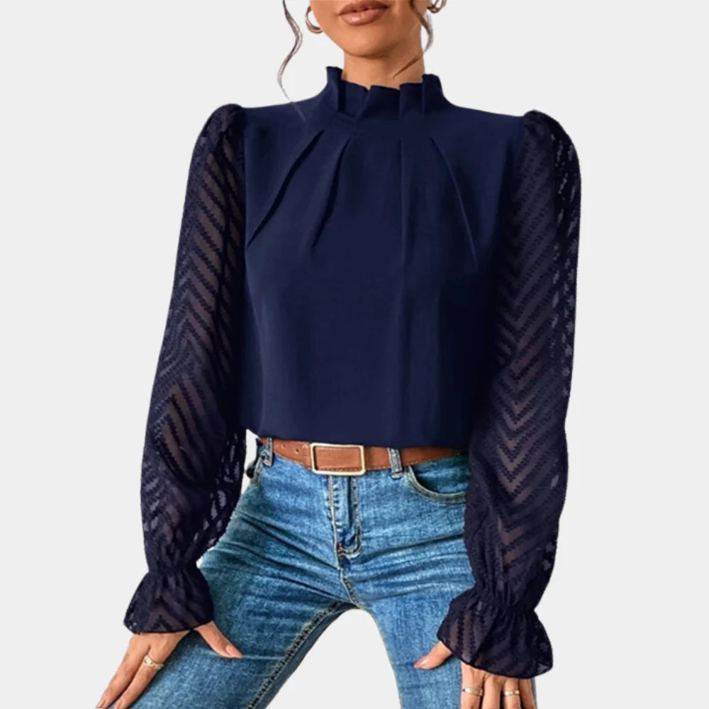 Elegant long-sleeved top for women