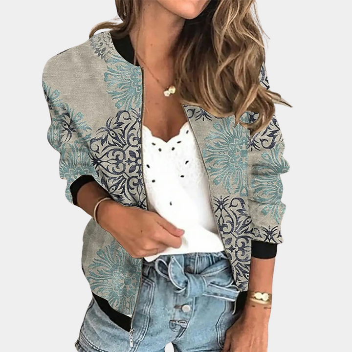 Light and Trendy Summer Jacket with Floral Print