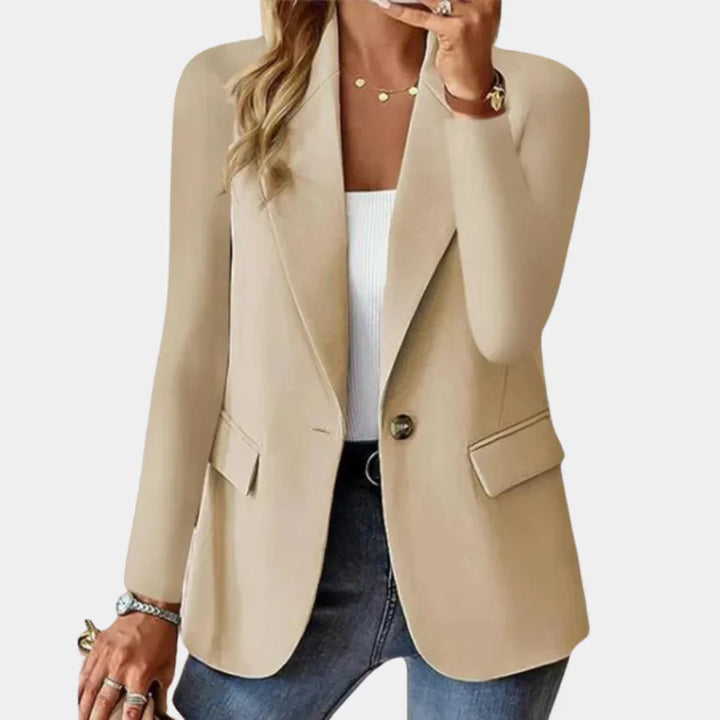 Fitted summer blazer with stretch