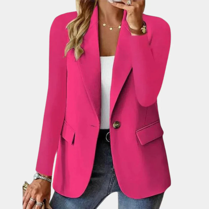 Fitted summer blazer with stretch