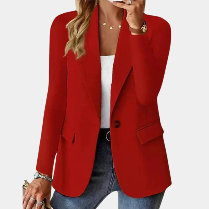 Fitted summer blazer with stretch