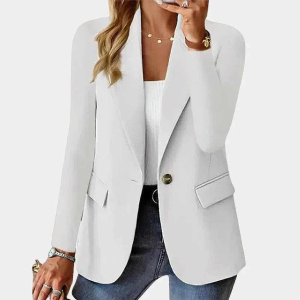 Fitted summer blazer with stretch