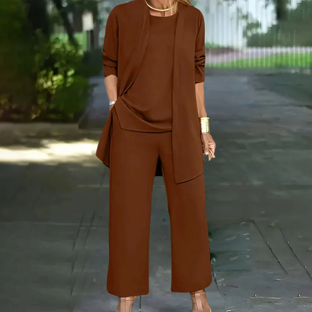 Elegant Tre-Delt Dressbukse for Kvinner