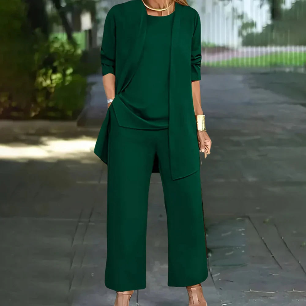 Elegant Tre-Delt Dressbukse for Kvinner