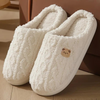 Kvinners Vinterklare Komfort Fluffy Bjørneslippers