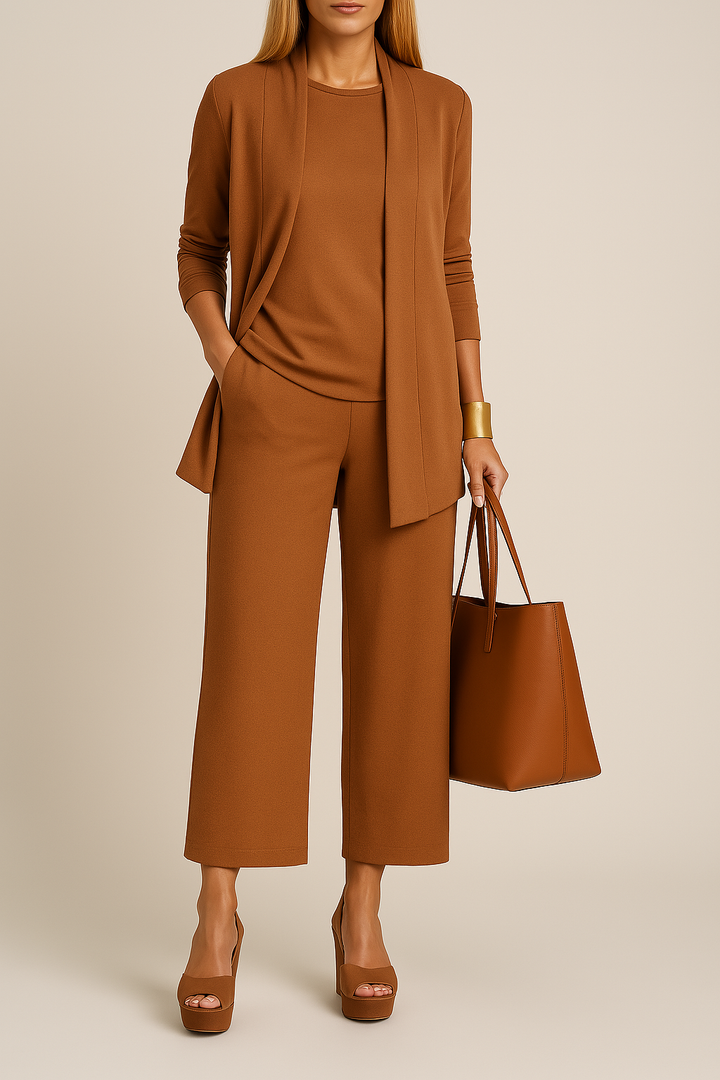 Stylish and refined three-piece suit